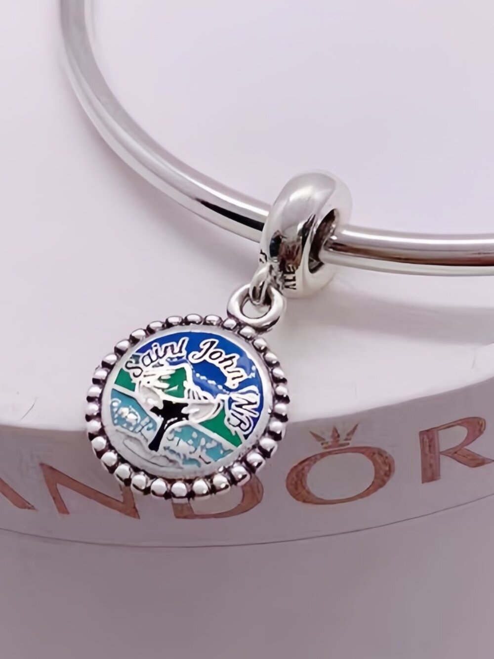Pandora Unforgettable Moments Saint John Whale Tail Dangle Charm
